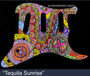 "Tequila Sunrise" Fender AM STD SSS