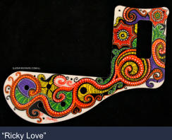 "Ricky Love" - Rickenbacker genuine for Rickenbacker bass. Pickguard supplied by owner.